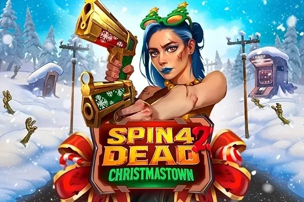 Banner de Spin 4 Dead 2: Christmastown, tragamonedas de GameBeat disponible en 1win