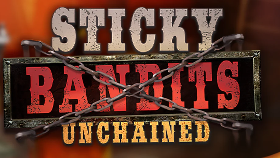 Banner de Sticky Bandits Unchained, tragamonedas de Quickspin disponible en 1win