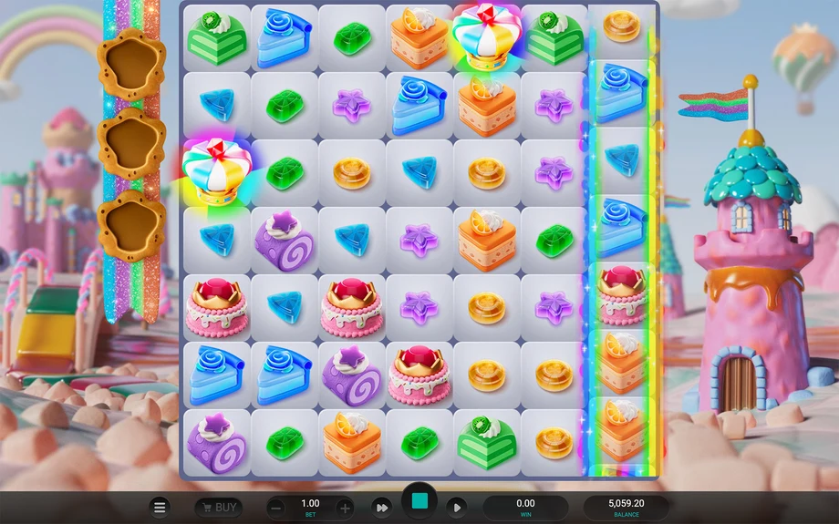 Captura del juego SWEETOPIA ROYALE, tragamonedas de Relax disponible en 1win