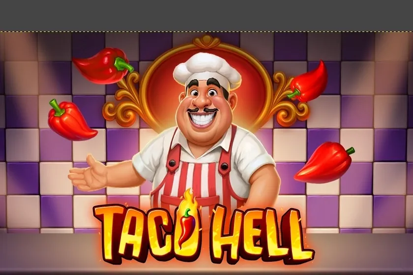 Banner de Taco Hell, tragamonedas de PopiPlay disponible en 1win
