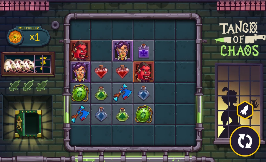 Captura del juego Tango of Chaos, tragamonedas de Peter & Sons disponible en 1win