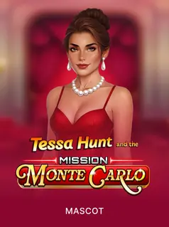 Capa de Tessa Hunt and the Mission Monte Carlo, slot da Mascot Gaming disponível na 1win