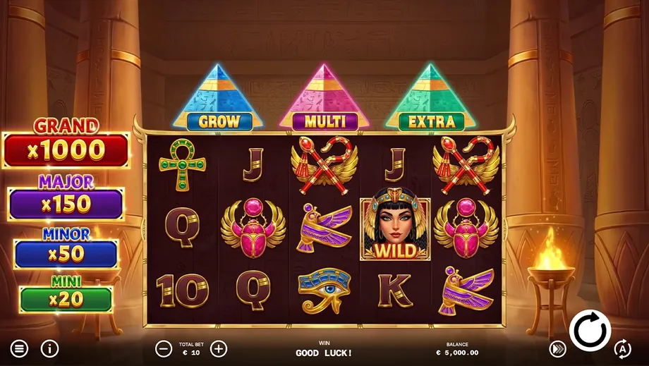 Captura del juego The Age Of Cleopatra, tragamonedas de Ela Games disponible en 1win