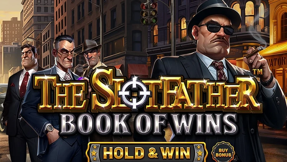 Banner de The Slotfather: Book Of Wins - Hold & Win, tragamonedas de Betsoft disponible en 1win