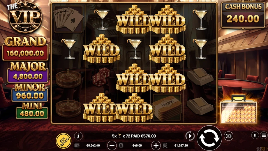 Captura del juego THE VIP, tragamonedas de Betsoft disponible en 1win