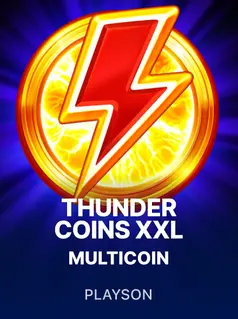 Capa de Thunder Coins XXL: Multicoin, slot da Playson disponível na 1win