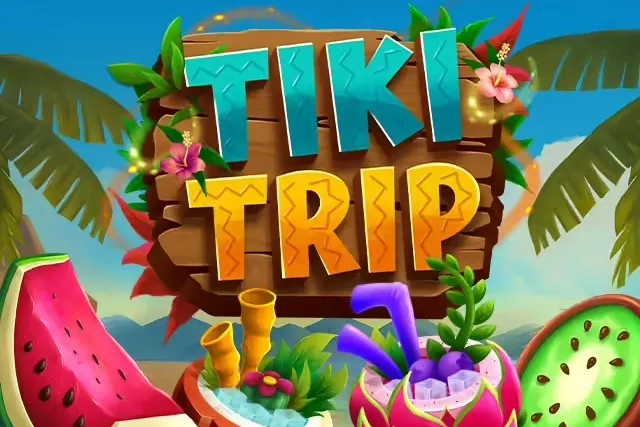Banner de Tiki Trip, tragamonedas de PopiPlay disponible en 1win