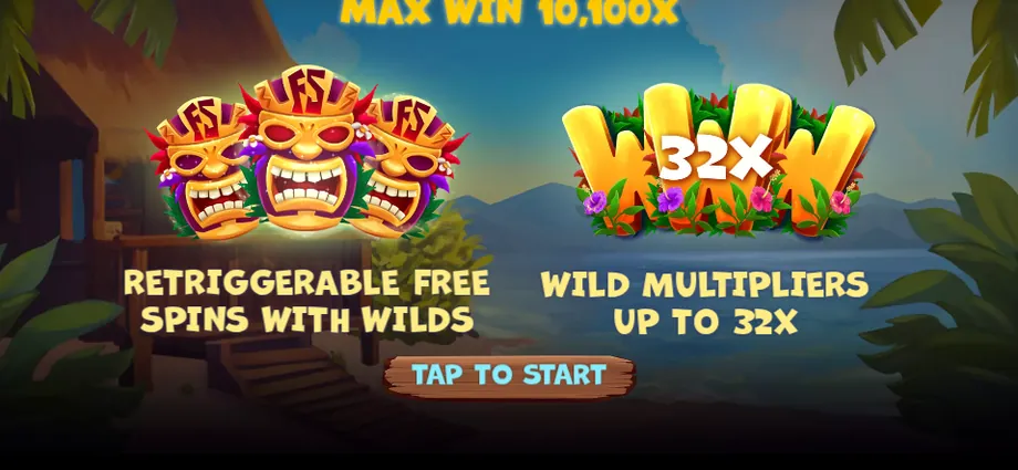 Captura del juego Tiki Trip, tragamonedas de PopiPlay disponible en 1win