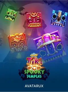 TikiPop Spooky Temples, tragamonedas de AvatarUX en 1win Chile