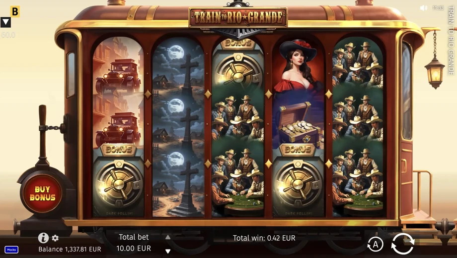 Captura del juego Train to Rio Grande, tragamonedas de BGaming disponible en 1win