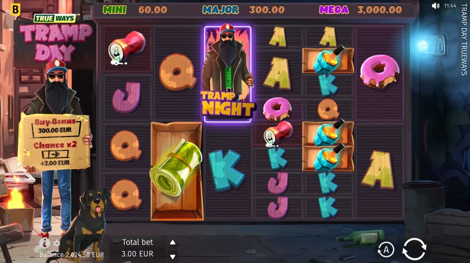 Captura del juego Tramp Day Trueways, tragamonedas de BGaming disponible en 1win