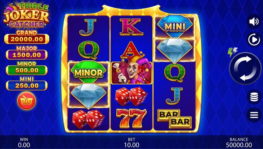 Captura del juego Triple Joker Catcher, tragamonedas de Gamzix disponible en 1win