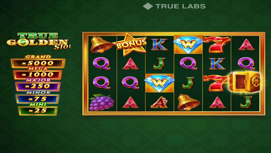 Banner de True Golden Slot, tragamonedas de True Labs disponible en 1win