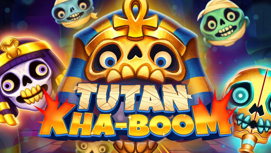 Banner de Tutan Kha-boom, tragamonedas de Thunderkick disponible en 1win