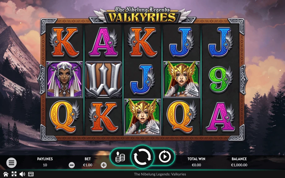 Captura del juego Valkyries - The Nibelung Legends, tragamonedas de Apparat disponible en 1win
