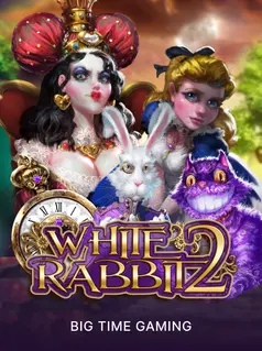 Capa de White Rabbit 2, slot da Big Time Gaming disponível na 1win