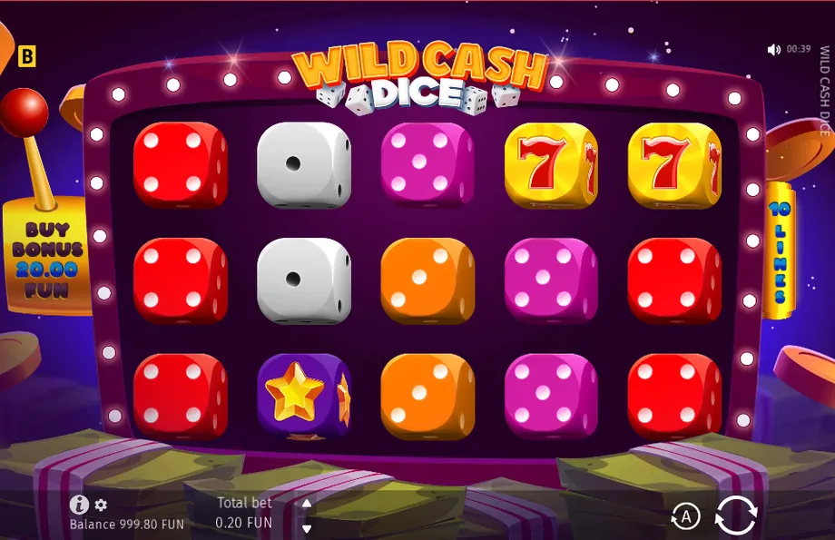 Captura del juego Wild Cash Dice, tragamonedas de BGaming disponible en 1win