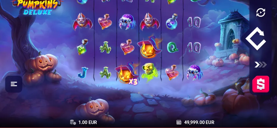 Captura del juego Wild Pumpkins Deluxe, tragamonedas de True Labs disponible en 1win