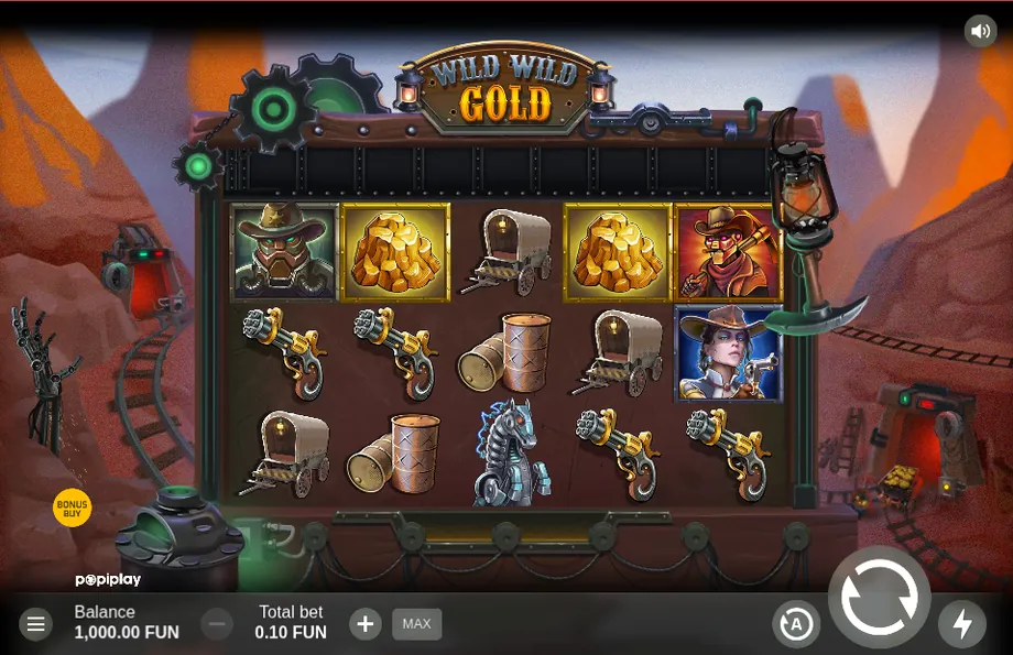 Captura del juego Wild Wild Gold, tragamonedas de PopiPlay disponible en 1win