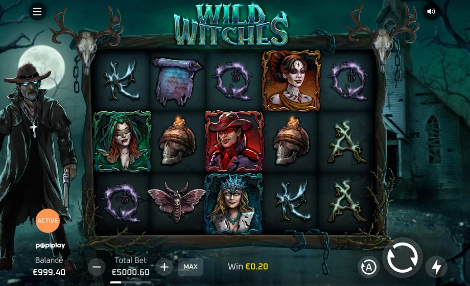 Captura del juego Wild Witches, tragamonedas de PopiPlay disponible en 1win