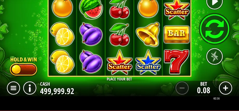 Captura del juego Winning Clover 5 Hold & Win, tragamonedas de Fazi disponible en 1win