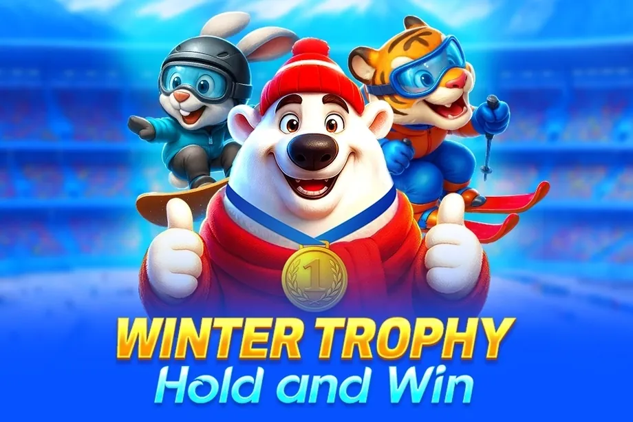 Banner de Winter Trophy Hold and Win, tragamonedas de BGaming disponible en 1win