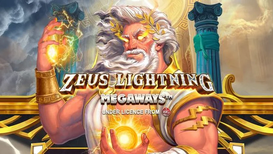 Banner de Zeus Lightning Megaways, tragamonedas de Red Tiger disponible en 1win
